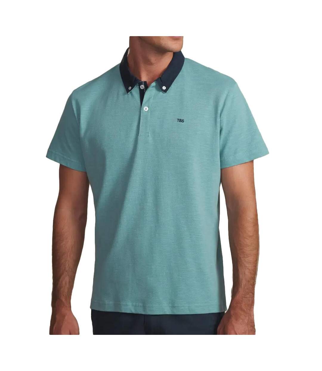 Polo vert homme tbs mangrove-1