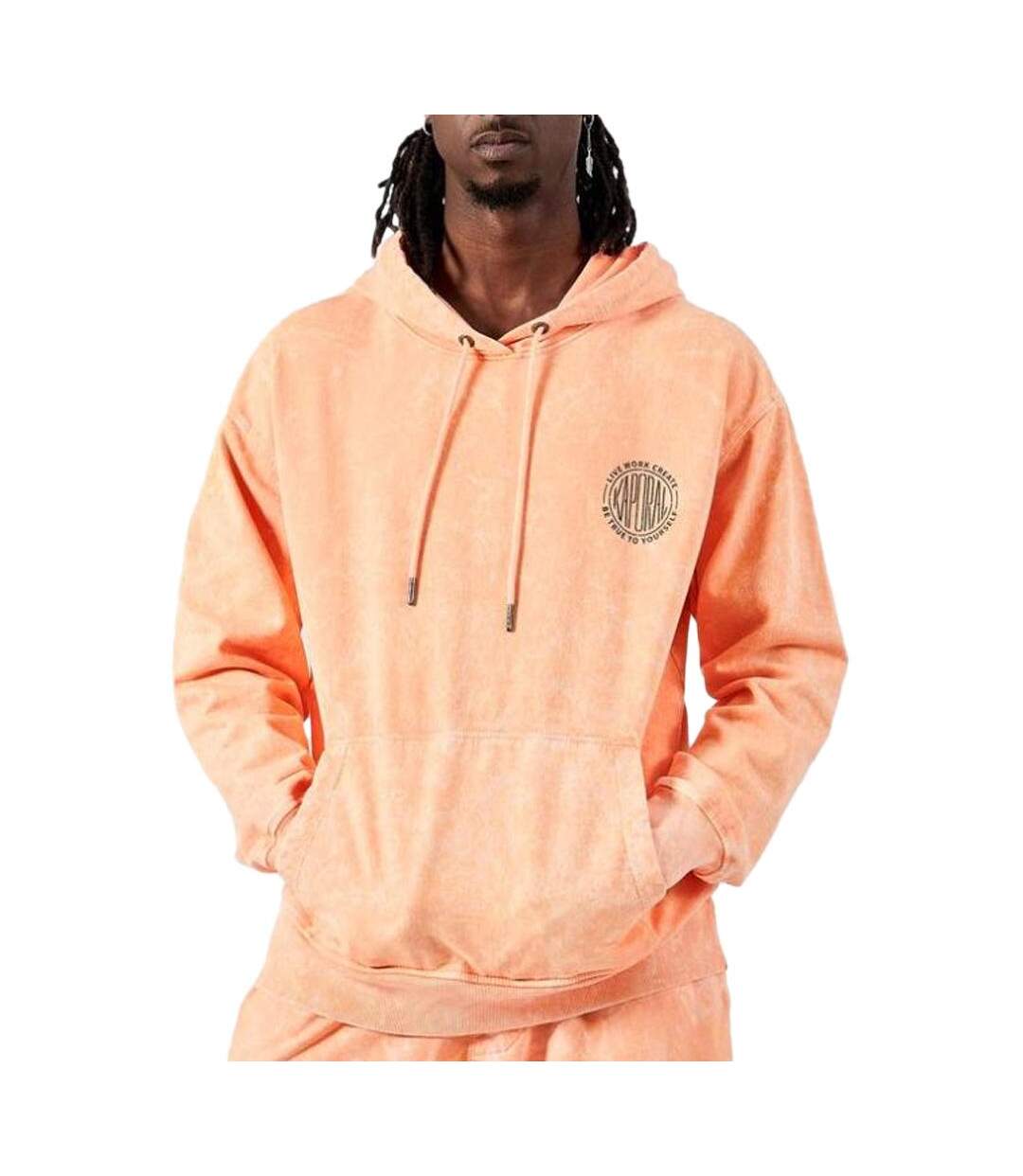 Sweat à capuche orange homme kaporal blast-1
