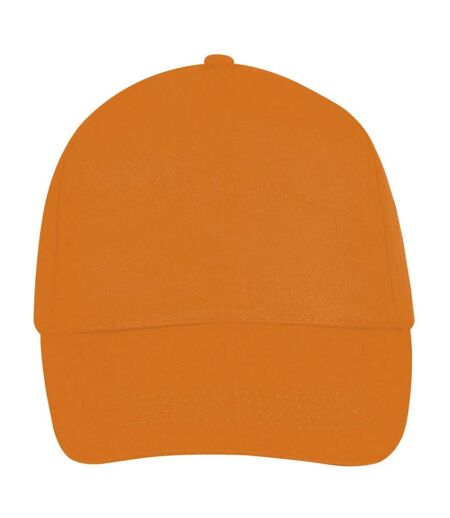 SOLS Unisex Buzz 5 Panel Baseball Cap (Orange)