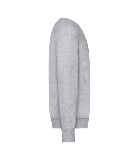 Sweat Manches Cousues Adulte Gris Chiné Fruit Of The Loom