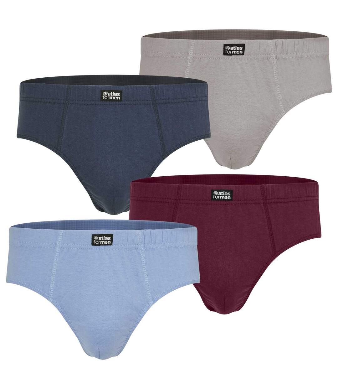 4er-Pack einfarbige Slips-2