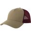 Casquette Trucker Rapper Marron Kaki Bordeaux Atlantis-1
