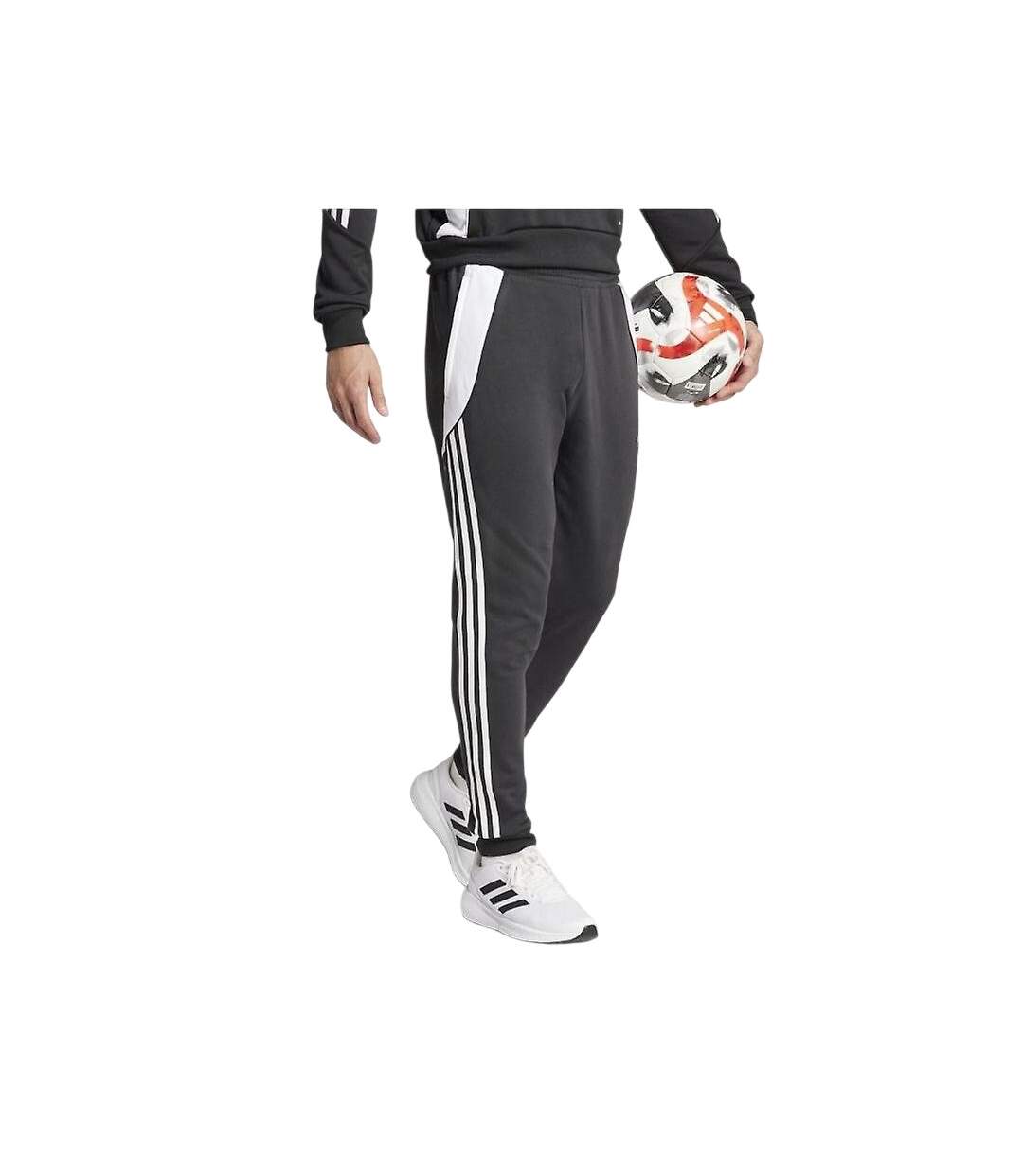 Pantalon De Jogging Tiro Homme Blanc Noir Adidas-1