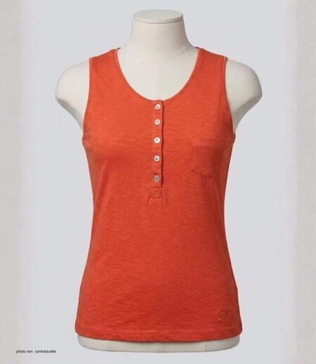 Mayflower ANDY2O Débardeur homme orange en coton pour un style décontracté et estival