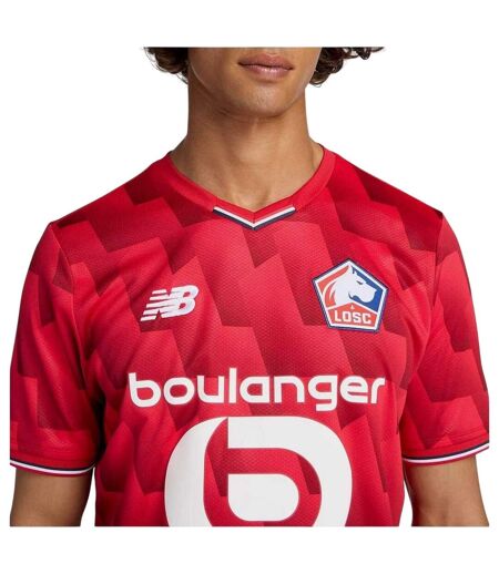 Maillot Domicile Foot Lille 25/26 Homme Rouge New Balance