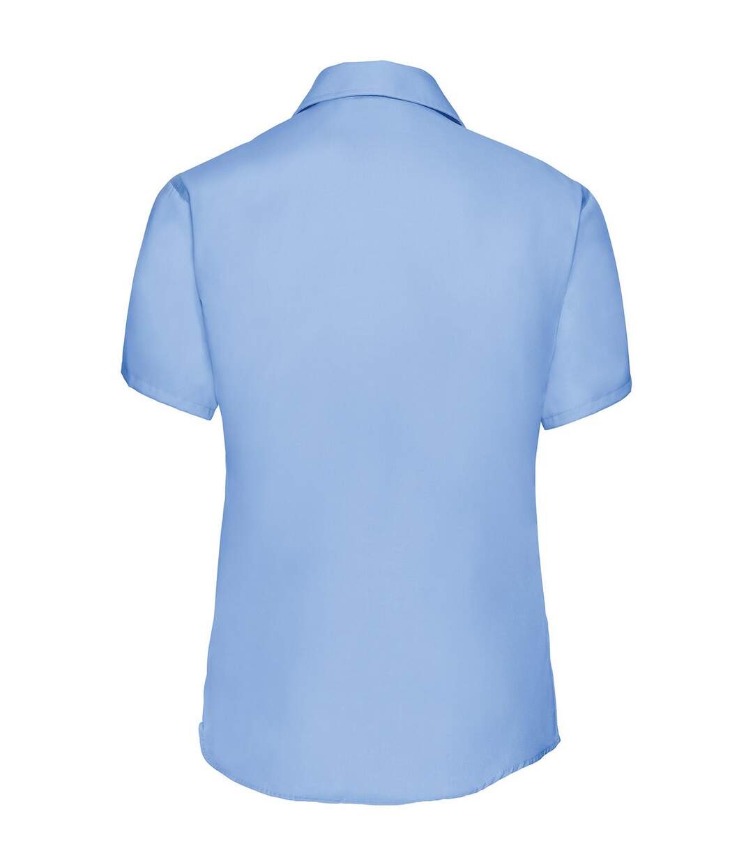 Collection Chemisier À Manches Courtes Sans Repassage Femme Bleu Pâle Russell-2