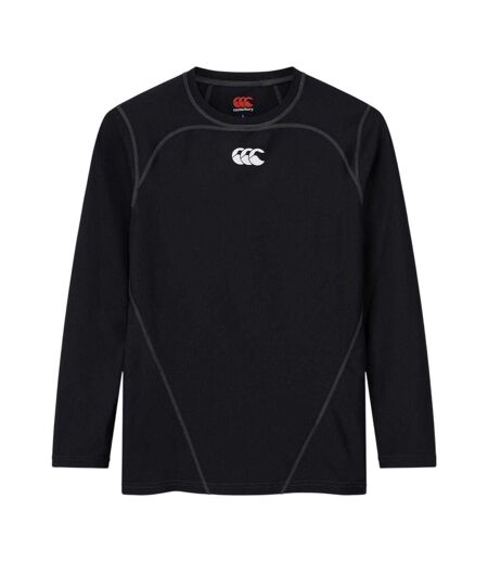 Mens Base Layer Top Black Canterbury