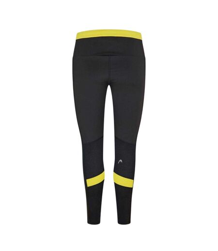 Womens/ladies Colour Block Pocket Mid Rise Leggings Blue Head