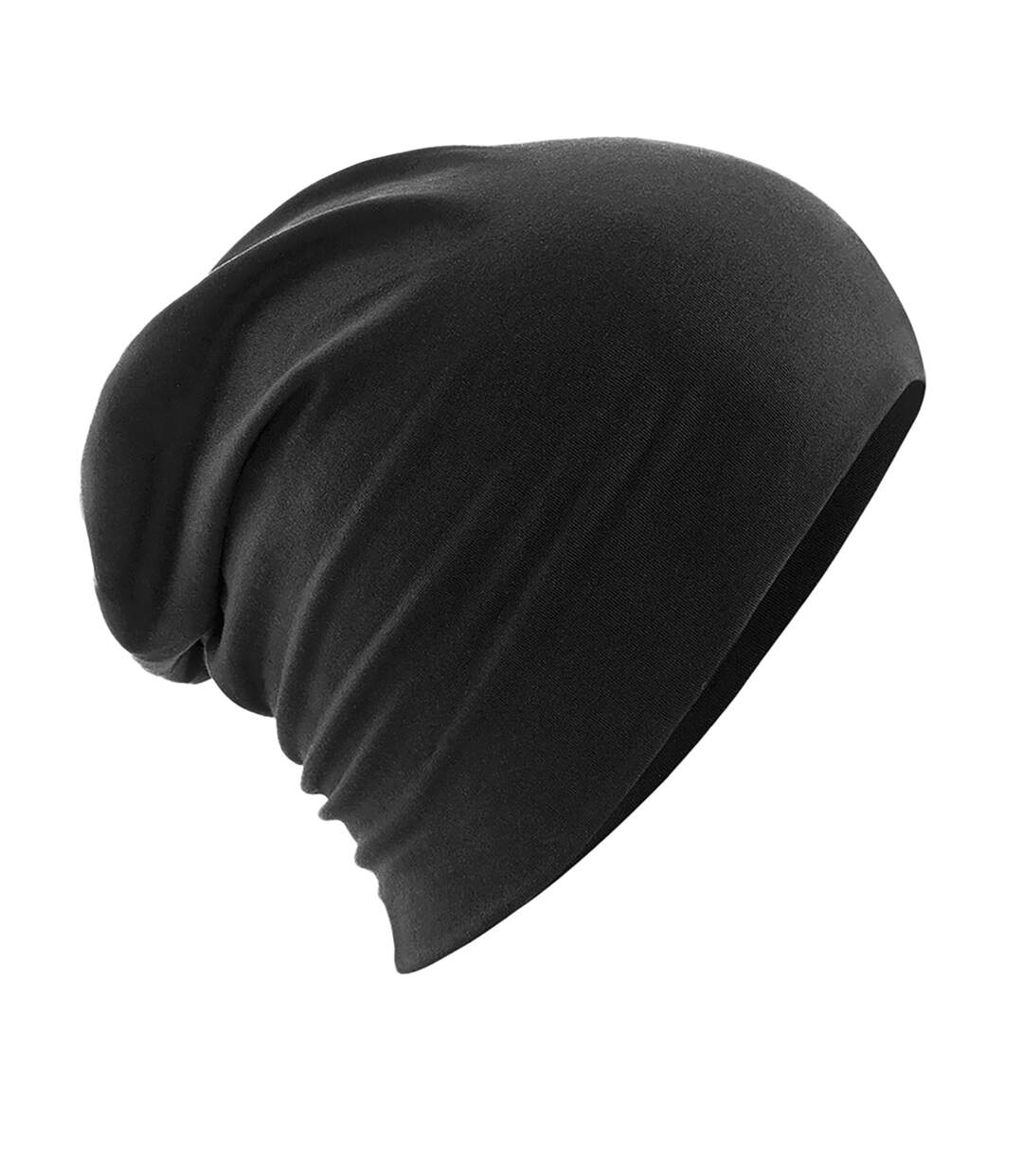 Hemsedal bonnet mou en coton adulte mixte noir Beechfield-1