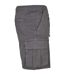 Short À Poches Femme Gris Foncé Urban Classics-4
