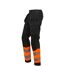 Pantalon De Travail Motif/style Haute-visibilité Homme Orange Noir Regatta-4