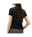 T-Shirt slim noir femme tommy hilfiger logo-2