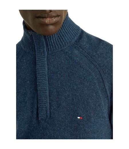 Sweat Manches Raglan Homme Bleu Sarcelle Tommy Hilfiger
