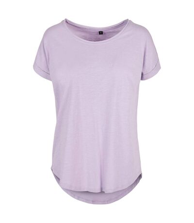 Build Your Brand Womens/Ladies Long Slub T-Shirt (Lilac) - UTRW8061
