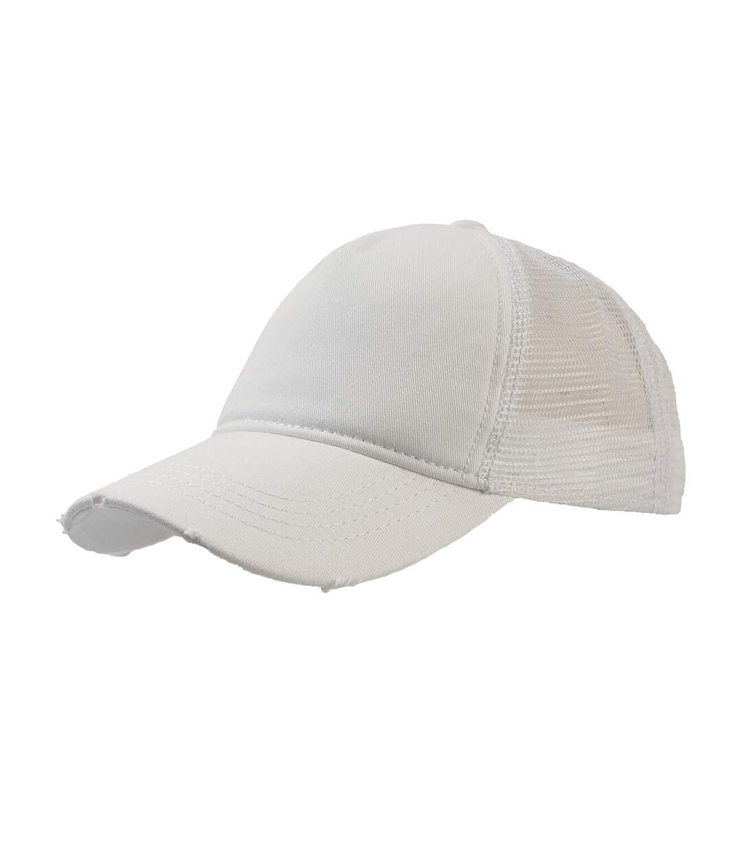 Lot De 2  Casquettes Rapper Adulte Blanc Atlantis-2