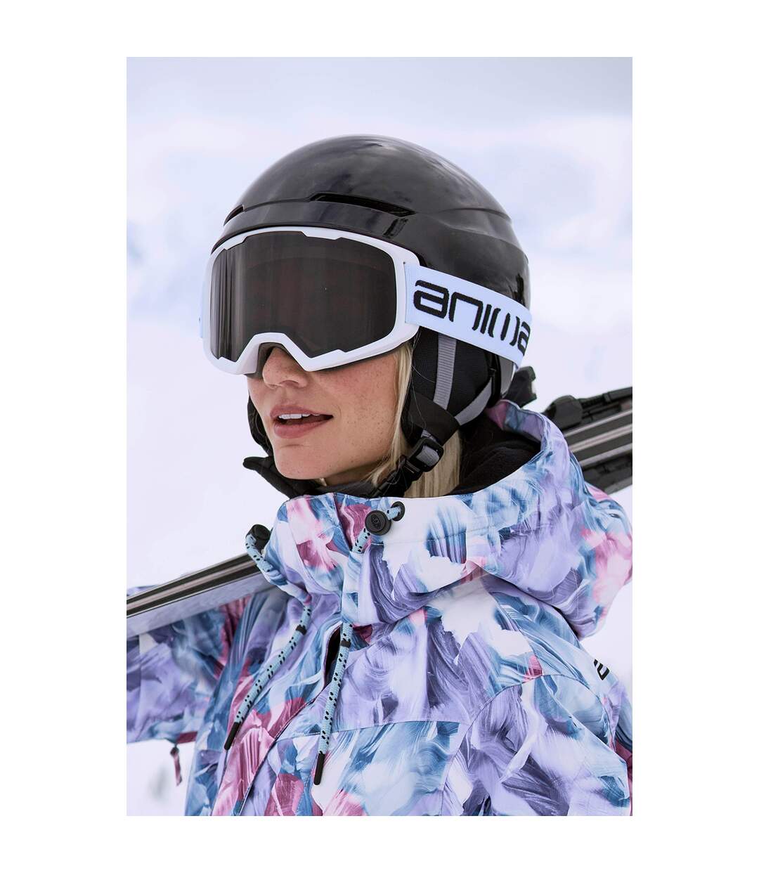 Mens Finn Ski Goggles One Size White Animal-1