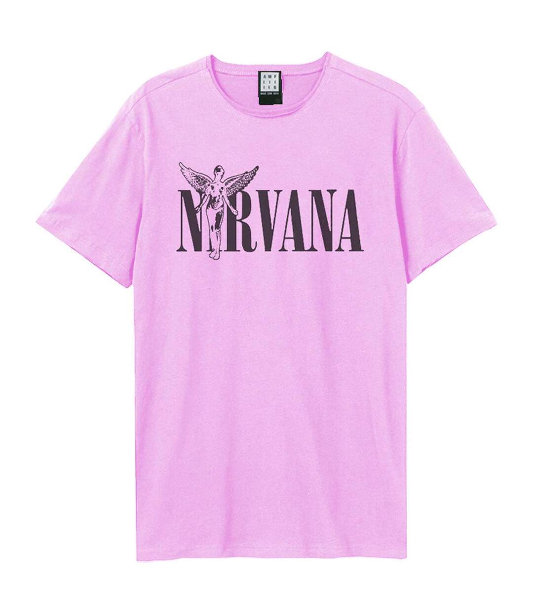 T-shirt in utero adulte rose Amplified