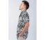 Chemise homme été casual LORENZO motif fleuri noir Coton Du Monde-3