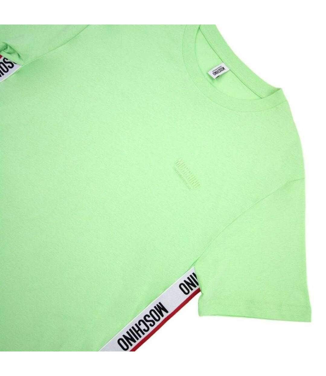 T-shirt Motif/style Logo Homme Vert Moschino-2