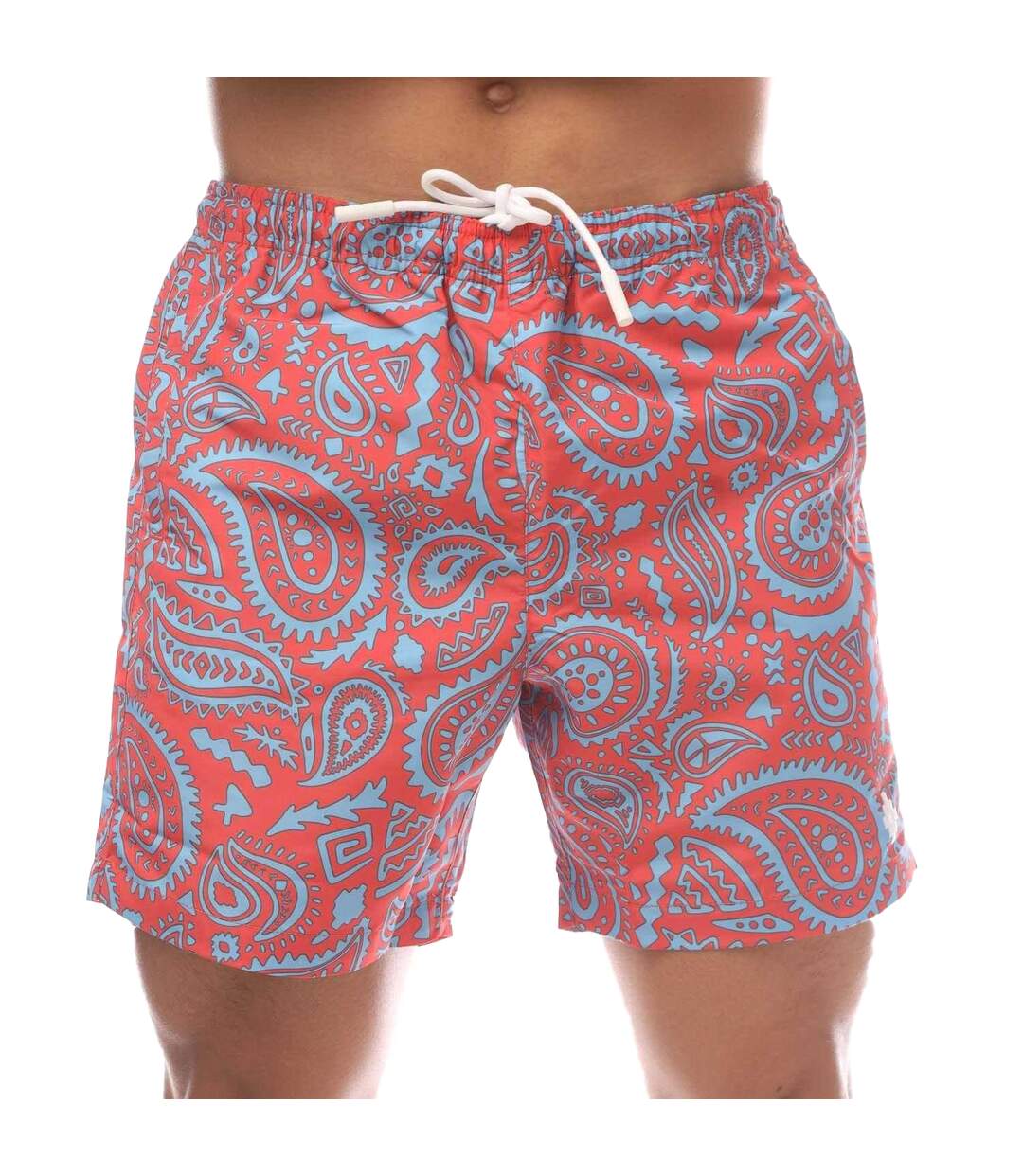 Short De Bain Homme Rouge Bleu Marcelo Burlon-1
