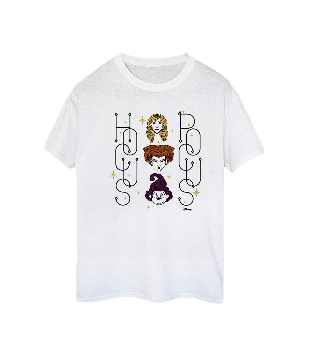 Disney - T-shirt HOCUS POCUS FACES - Femme (Blanc) - UTBI20296-1