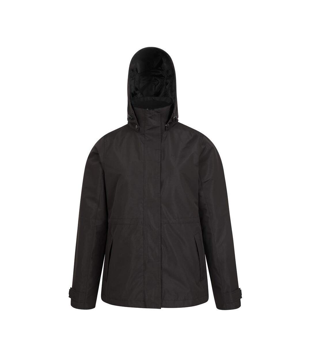 Womens/ladies fell 3 in 1 water resistant jacket black Mountain Warehouse-1