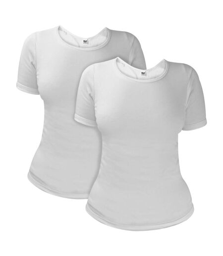 Heat Holders - Lot De 2 Femme Sous Vetements Thermqiue Manches Courtes T-shirt