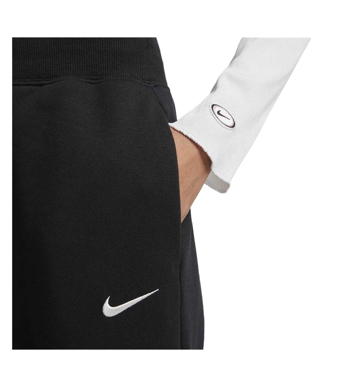 Womens/ladies High Waist Sweatpants Black Nike-4