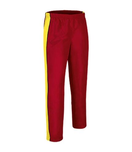 Pantalon de sport - Homme - REF MATCHPOINT - rouge et jaune