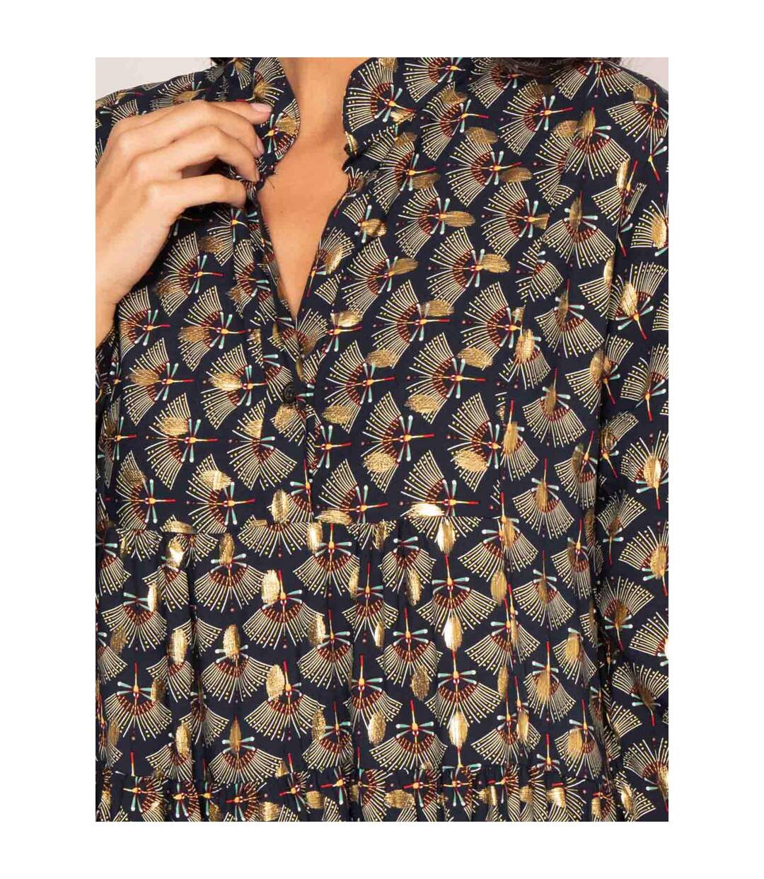 Robe courte motifs ISTHER - Dona X Lisa-3