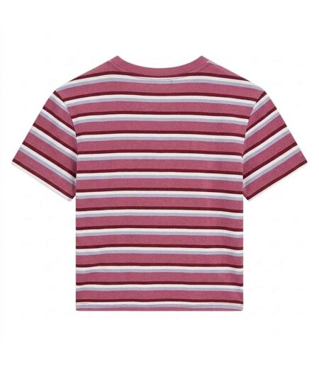 T-shirt Motif/style À Rayures Femme Lilac Pâle Guess