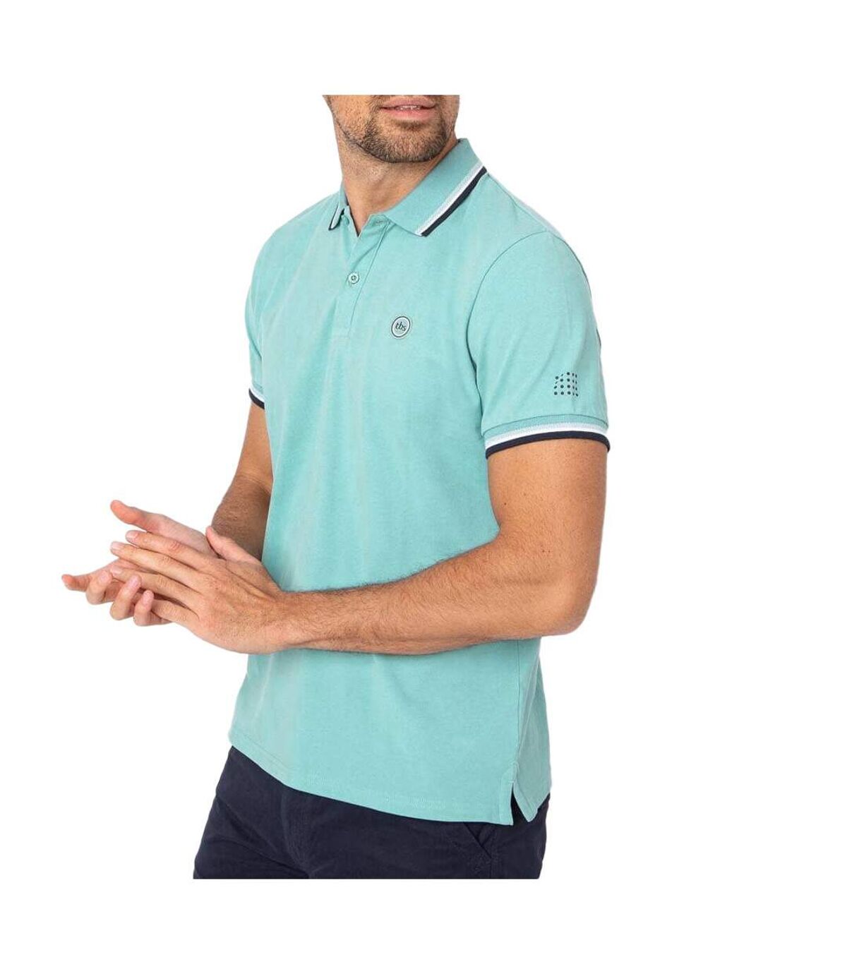 Polo Turquoise Homme TBS Yvan