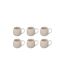 Lot de 6 Mugs en Porcelaine Nora 30cl Blanc-1