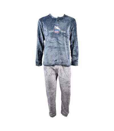 Pyjama Homme Long SWEET SECRET J2084 POLAIRE GRIS