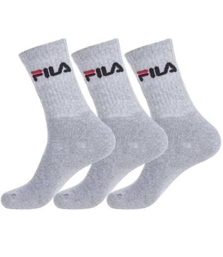 Lot de 3 paires de chaussette tennis Fila Gris