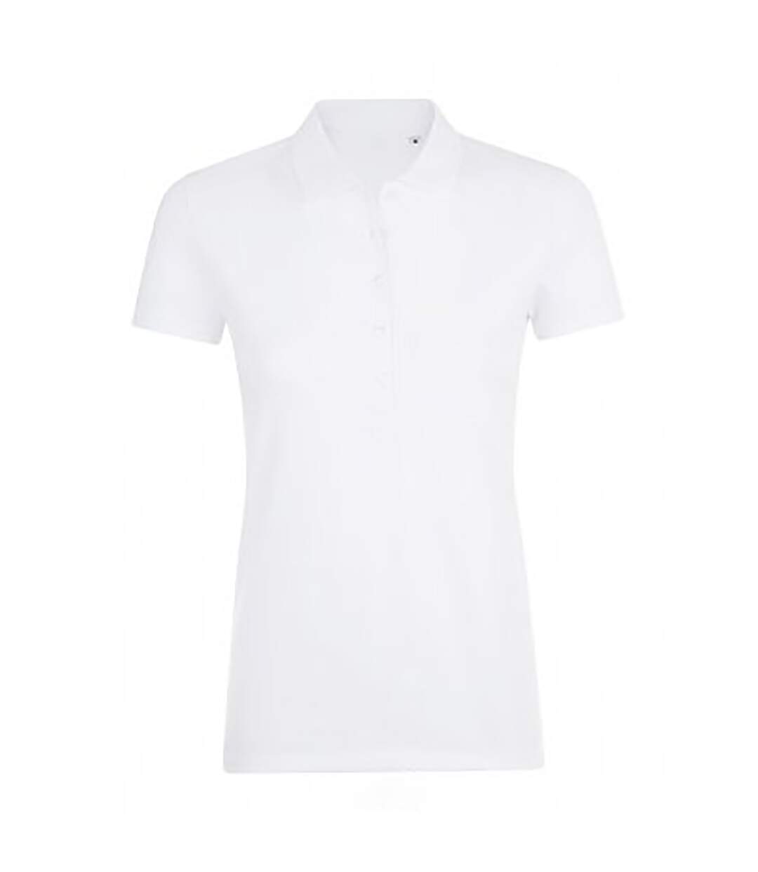 Phoenix polo uni femme blanc SOLS-1