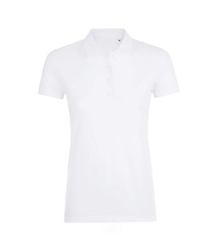 Phoenix polo uni femme blanc SOLS