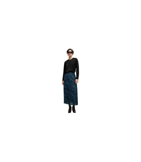 Jupe Mi-longue Motif/style Marbré Femme Marron Hugo Boss