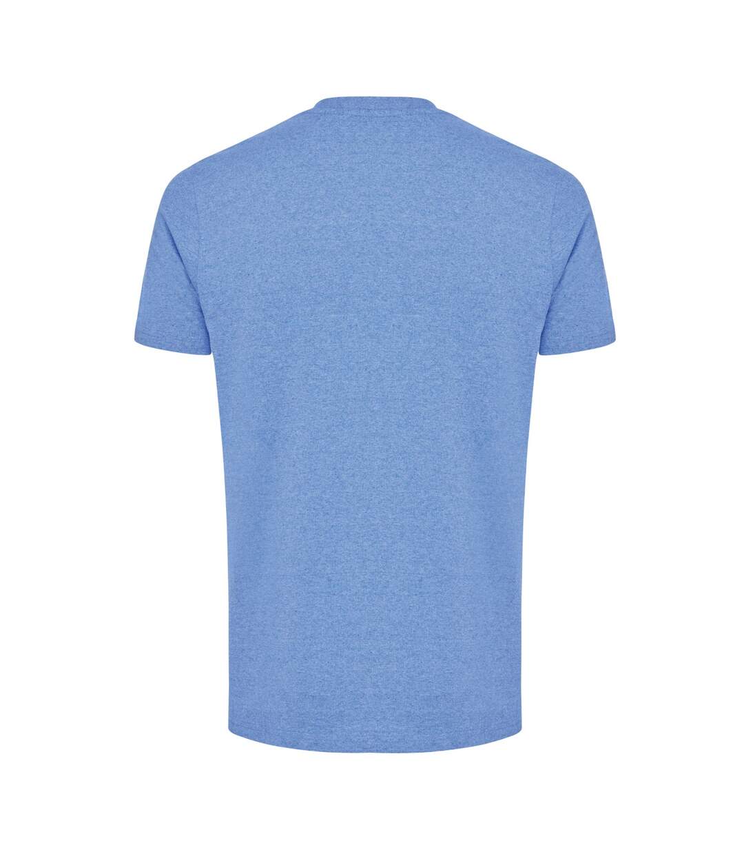 Unisex adult manuel undyed t-shirt heather blue Iqoniq-2