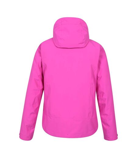 Womens/ladies Aspen Waterproof Ski Jacket Bright Pink Mountain Warehouse