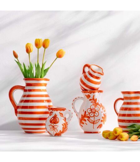 Pichet en Céramique Granada Rayure 3,3L Orange