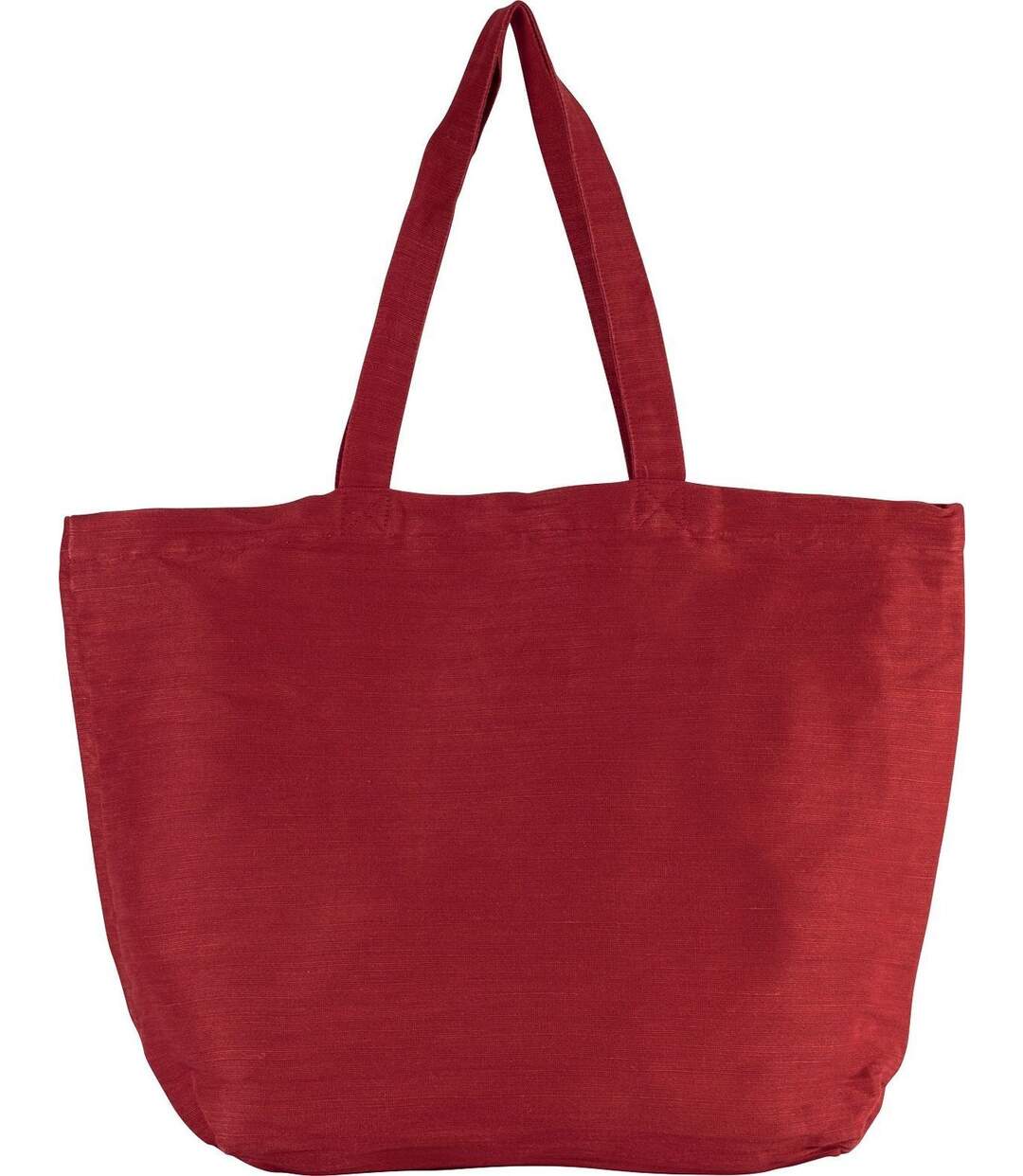 sac en toile fourre tout avec doublure intérieure - KI0231 - rouge carmin délavé-2