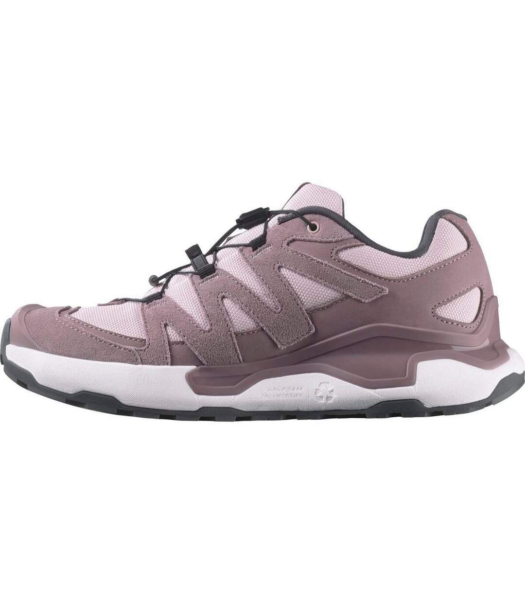 Womens/ladies Xc Roam Leather Running Trainers Violet White Salomon-3