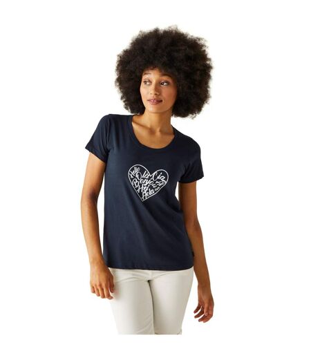Regatta - T-shirt FILANDRA AMORE - Femme (Bleu marine) - UTRG10269