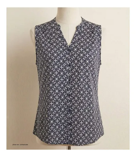 MAYFLOWER VOILOU1 Chemisier sans manches – La légèreté de la viscose pour un look estival chic