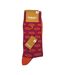 2 Pack Mens Retro Cotton Rich Luxury Formal Dress Socks-2