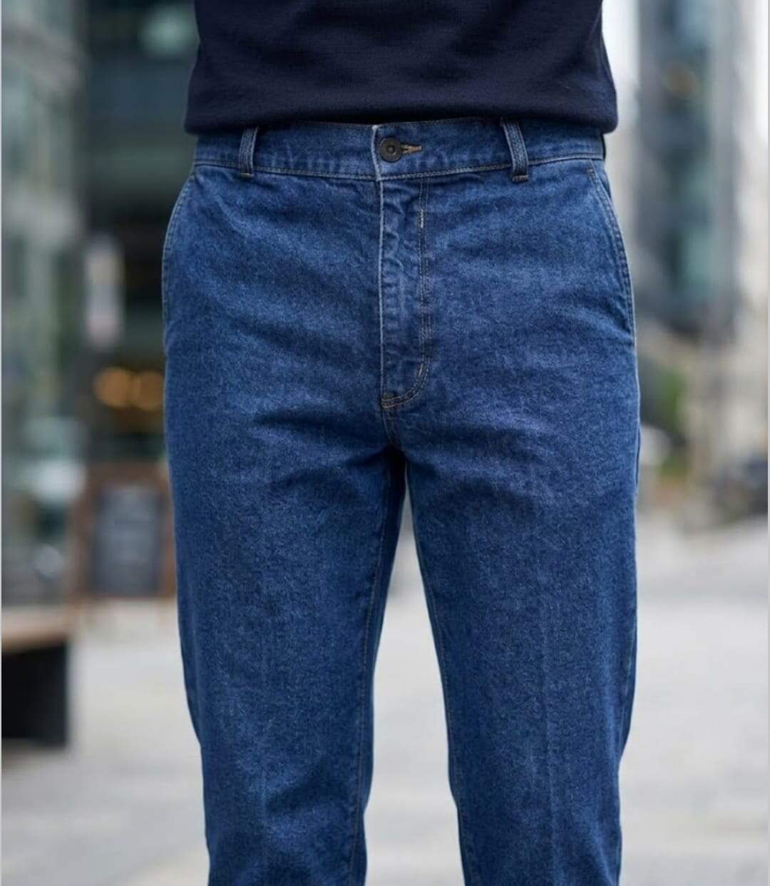 CHALLENGER MACK2 — Jean poche biais bleu stone : le confort denim au quotidien-1