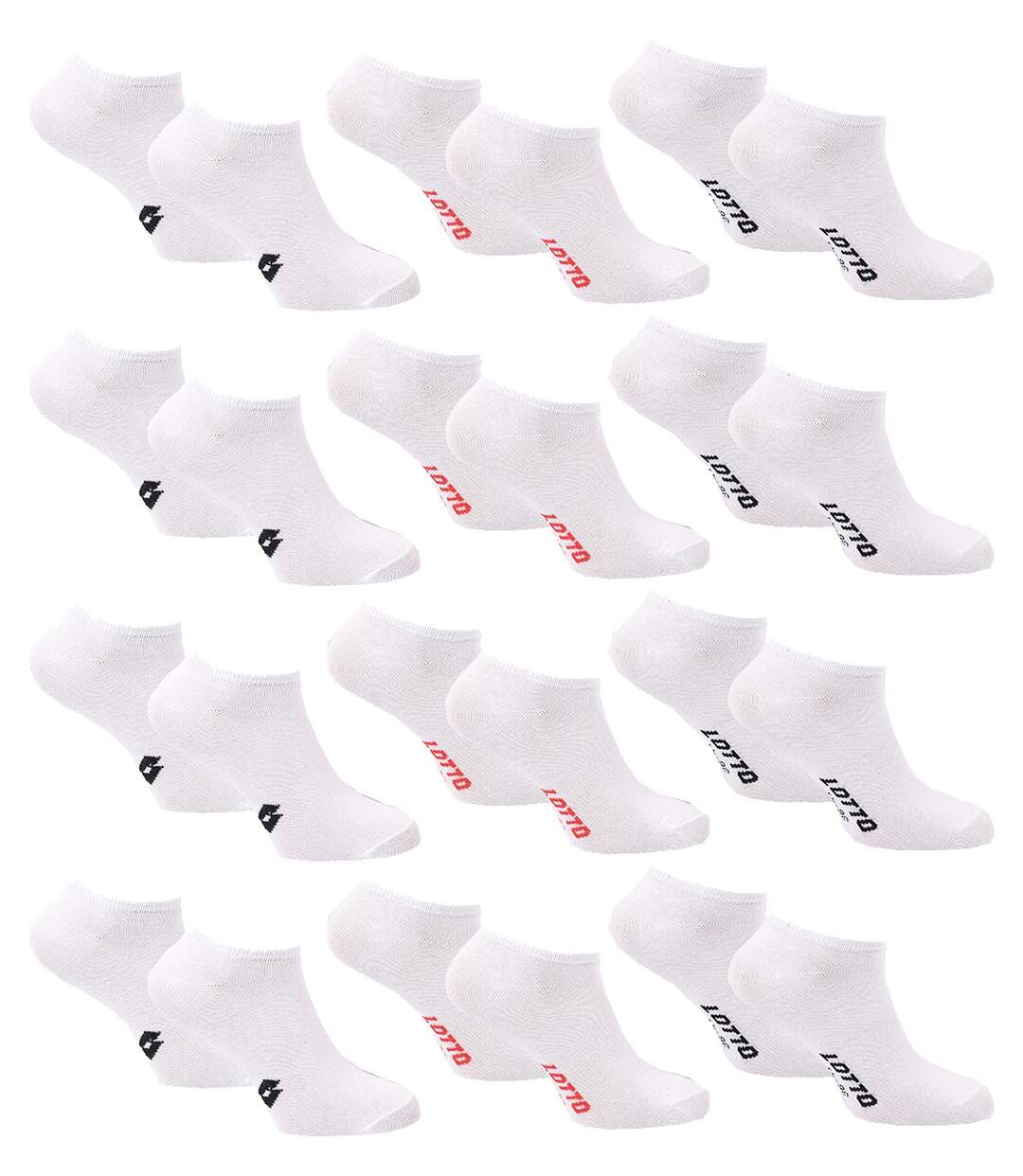 Chaussettes Femme LOTTO Pack de 12 paires SNEAKER 1614-1