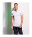 T-shirt À Manches Courtes Et Col En V Homme Blanc Skinni Fit-1