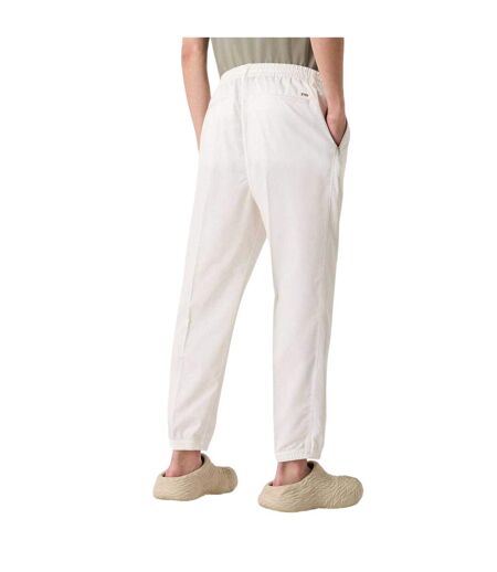 Mens Tapered Trousers White Emporio Armani EA7